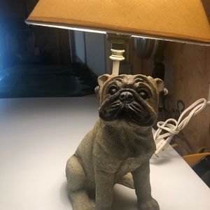 Pug dog lamp